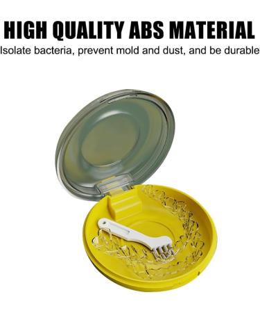 4-Piece Yellow Boxing Mouthguard Set | Ventilated Storage Box & Portable Braces Case with Spring Lock - International Shipping Available - Buy Online on GoSupps.com