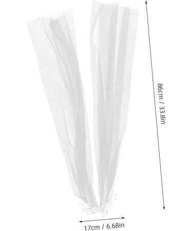 HAPINARY Tiara Pearl Yarn Wedding Veil Long Veil for Bride Wedding White Wedding Veil Wedding Veils for Brides Long Veil for Wedding Bridal Veil Veils for Women Wedding Veil for Brides - Buy Online on GoSupps.com