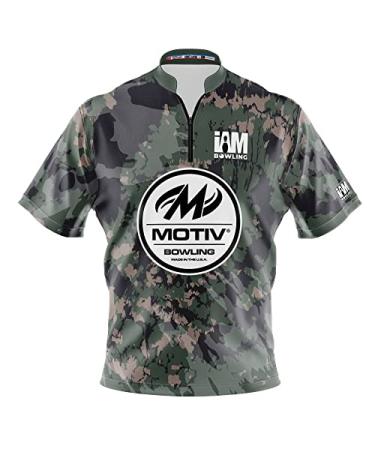 Logo Infusion Dye-Sublimated Bowling Jersey (Sash Collar) - I AM Bowling Fun Design 2054-MT - Motiv - Marines CAMO (X-Large)