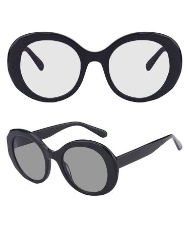 Blue Light Blocking Photochromic Glasses - Model A8046 Black