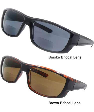 HYKaada Bifocal Reading Sunglasses 2 Pairs - Men and Women - Nearly Invisible Line - UV Protection - Sun Readers - Black/Tortoise - 2.5x - Buy Online on GoSupps.com