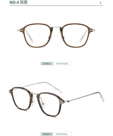 Metal Temples TR90 Blue Light Blocking Glasses for Men & Women - UV Protection Computer & Reading Glasses - 51mm Tea Frame - Buy Online on GoSupps.com