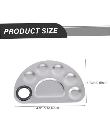minkissy 1 Set Palette Nail Paint Display Boards Manicure Art Tools Manicure Display Boards Manicure Paint Trays Nail Display Racks Nail Art Tools Nail Polish Mixed Board Stainless Steel 12.5X9.5X1.5CM Silver - Buy Online on GoSupps.com