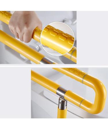Folding Handrails Toilet Armrest Safety Support Bar for Disabled Elderly Pregnant Children Bathroom Aid Assist Rail Drop Down Grab Grips White Non Slip Stainless Steel Guard Frame - Buy Online on GoSupps.com