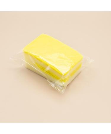Fovolat Dish Sponges - U-Shaped Dish Scrubber Scouring Pad Non-Scratch Dish Wash Sponge Reusable Scrubbing Sponge for Kitchen Sink Bathroom Toilet Yellow - Buy Online on GoSupps.com