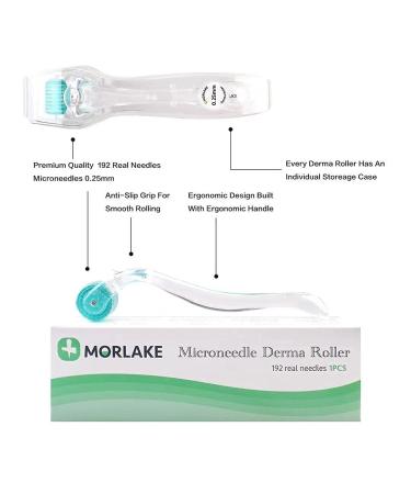 Morlake 0.25mm Microneedling Derma Roller with Real Needle Individual Micro Needles - 2 Pack - Buy Online on GoSupps.com