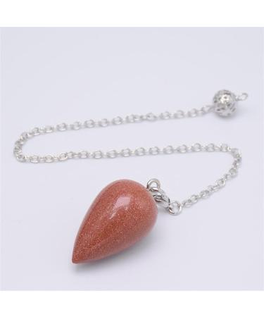 Bednl White Crystal Water Drop Pendulum - Natural Stone Wishing Rod for Spiritual Fortune Telling & Reiki Decorations | Wicca Crystal - Buy Online on GoSupps.com