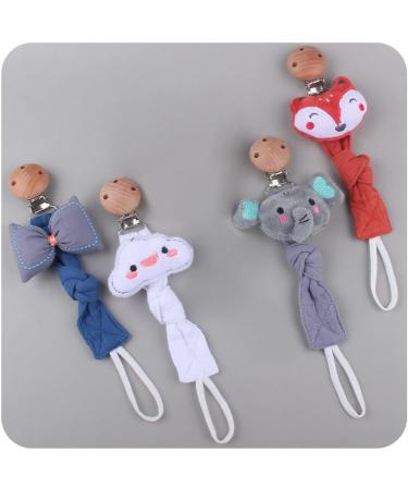 Ibeafilly Pacifier Band with Beech Wood Clip - Personalized Pacifier Chain for Girls | Triangular Cloth Sucker - Ideal Baby Gift - Buy Online on GoSupps.com