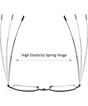 MMOWW Foldable Reading Glasses for Men & Women - Telescopic Mini Anti-Blue Light Glasses (+3.0 Black) with Zipper Key Trailer - Buy Online on GoSupps.com