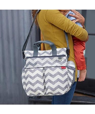 Skip Hop Duo Signature Changing Bag Chevron Grey - Stylish and Functional - Buy Online on GoSupps.com