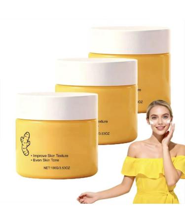 Turmeric Body Cream Moisturizer Moisturizing Body Cream Light & Nonsticky For Skin & Smooth Texture3pcs