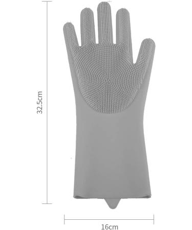 Magic Scrubber Cleaning Gloves for Dishwashing Reusable kitchen Gloves(Green) Light-green - Buy Online on GoSupps.com
