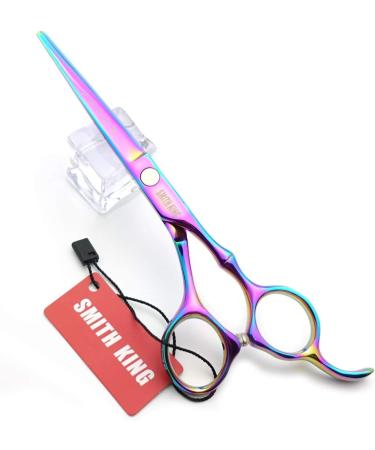 6.0 inch hair scissors set hair cutting scissors & thinning scissors with razor&comb in 1 set (Rainbow) - Buy Online on GoSupps.com
