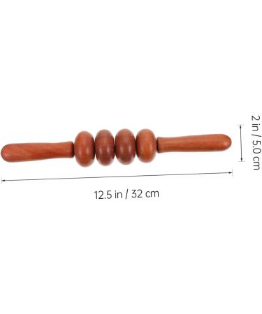 Minkissy 5-Piece Four-Wheel Push Back Scooter & Massage Device Set | Hand Muscle and Lower Back Massagers | Fitness Tools in Rosewood - Buy Online on GoSupps.com