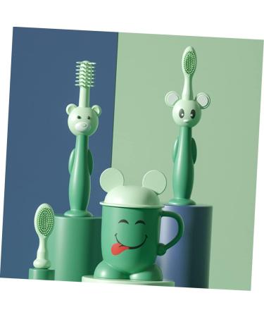 Minkissy Baby & Toddler Training Toothbrush Set - Soft Children's Toothbrush for Infants & Newborns | Gentle Cleaning for Milk Teeth - Buy Online on GoSupps.com