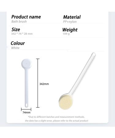 Long Handle Back Scrubber Shower Brush for Exfoliating and Skin Improvement - Cellulite Treatment and Blood Circulation - Buy Online on GoSupps.com
