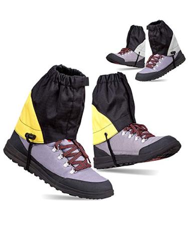 Waterproof Low Ankle Gaiters for Hiking - 2 PAIRS Leg Boots Cover Breathable Adjustable Packable Lightweight - Hiking Walking Cycling Hunting Mowing Fishing Backpacking Desert Camping Climbing