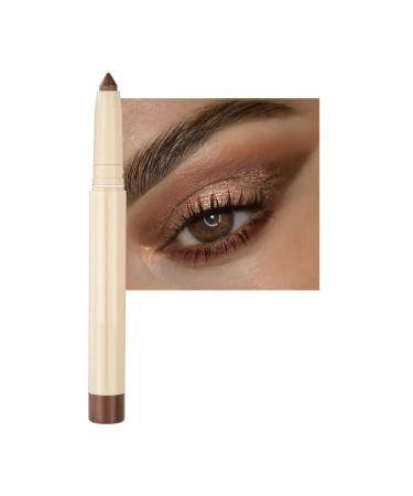 Pearlescent Eyeshadow Pencil Stick Lasting Glitter Shimmer Eye Shadow Pen Eyeliner Stick Eyes Make Up Tools Waterproof 22 Colors (Color : NO.16)