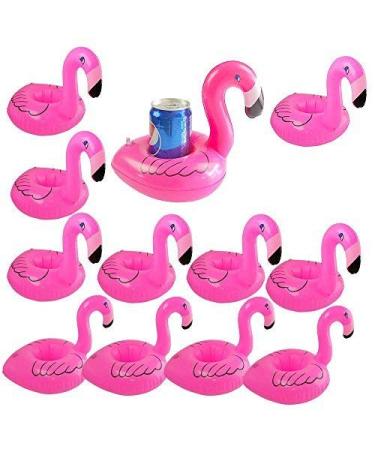HDSHIMAO Flamingo Inflates Coasters, Inflatable Drink Holder Float Coasters 12-Pack