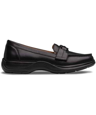 Dr. Comfort Mallory Women's Diabetic Dress Shoes - Easy Off Slip-On Leather Shoes with Micro-Suede Lining, Black, Size 4.5 - Buy Online on GoSupps.com