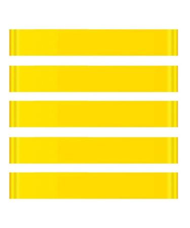Meiliyizu 5Pcs Resistance Loop Exercise Band For Working Out Stretching Elastic Workout Band Fitness Band For Stretching Yellow