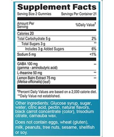 GeriCare DeStress Gummies with GABA L-Theanine & Lemon Balm Mixed Berry Flavor 42 Count Supports Relaxation & Mental Clarity Non-GMO Gluten-Free Vegan 42 Count (Pack of 1) - Buy Online on GoSupps.com