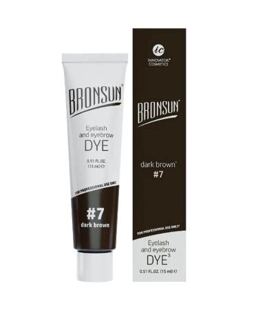 Eyebrow and eyelash dye for coloring - Instant Eyebrows and Lashes Colors Long-lasting 15ml (Dark Brown N 7)