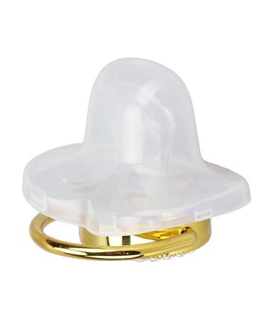 Buy Golden Silicone Baby Pacifier with Rhinestone Nipple - Perfect for Bathing | International Shipping - Buy Online on GoSupps.com