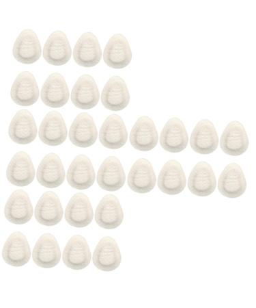 FRCOLOR 16 Pairs Felt Foot Pad Metatarsal Pads Women Felt Forefoot Pads Half Shoe Cushions Shoes Tongue Pads Supple High Heel Pads High Heel Liner Adhesive Metatarsal Pads High Heels Pads