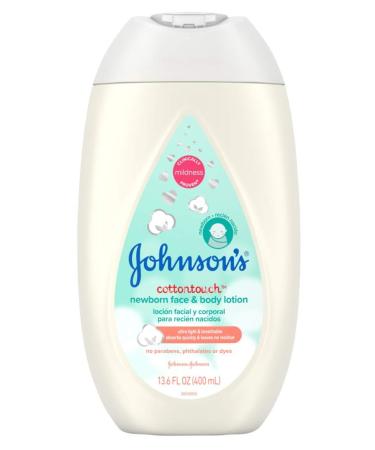 Johnsons Baby Cotton Touch Lotion Face & Body 13.6 Fl Oz (Pack of 2)