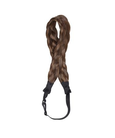 Buy S-Noilite Fashion Hair Extensions - Braided Headband for Women & Girls | Thick & Chunky Hair Braid Accessory in Dark Brown Mix Sandy Brown - Buy Online on GoSupps.com