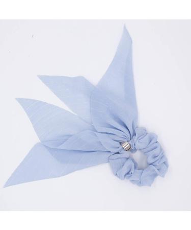 Elegant Scarf Hair Ties for Women Girls - 8 Pcs Double Layer Bow Scrunchies with Assorted Colors - Buy Online on GoSupps.com