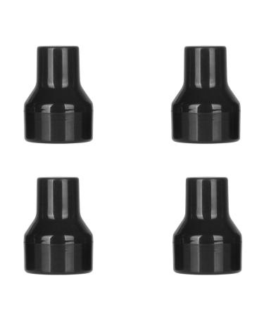 Minkissy 4 pieces powder tassage mushroom head make-up sponge powder brush facial powder with handle case for girls women black
