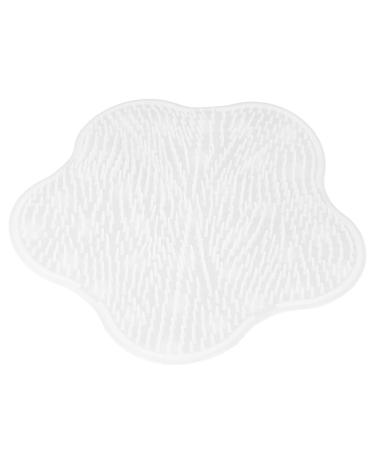 Foot friction pad back friction foot scrubber washing peeling deep cleaning massage pillow comfortable portable for home salon spa shower (white)