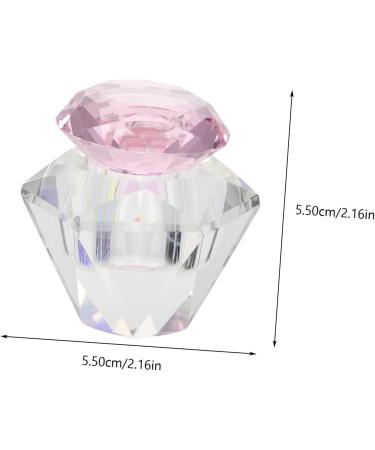POPETPOP 3 Pcs Nail Art Crystal Cup Glass Mugs with Lids Matte Powder Sheer Nail Polish Acrylic Nail Dappen Dish Crystal Dappen Dish Cups Glass Container with Lid Nail Cup Nail Glass Cup 5.5x5.5cmx3pcs Pinkx3pcs - Buy Online on GoSupps.com