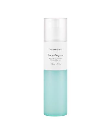 Vacure:treat Hydrating Toner for Face with Niacinamide AHA BHA PHA Arginine Centella Green Tea Refines Pore Appearance Balances Skin All Skin Types 4.9 Fl. Oz (145ml) 1 Count