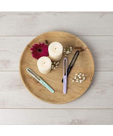 Miwiam Nail Files Set | 2 Zones (Coarse & Fine) | Rust-Free Residue-Free | Smooth Nail Surfaces | Durable Black & Lilac Design | International Shipping Available - Buy Online on GoSupps.com