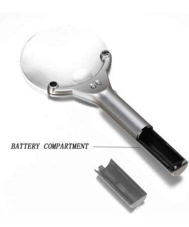 ES for Hobbies Reading Magnifier LED Hand-held with Light LED with Light Free with Light Stand for The Elderly Low Vision Books Pages Magazines Better Life - Buy Online on GoSupps.com