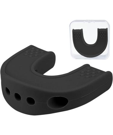 Jaw Trainer Women Silicone Double Chin Reducer Jawline Exerciser | Compact Jawline Shaper Jaw Sculpting Tool for Women Men Black - Buy Online on GoSupps.com