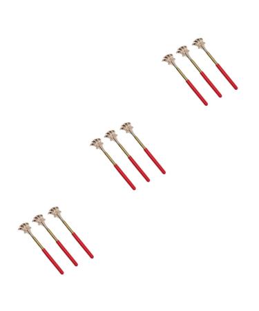 Tovinanna 9 pcs claw scratch gifts scraped out of stainless steel back scratches for the massage of portable back scratches back massager made of metal tickling rear -fitting susceptible son