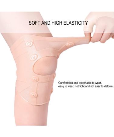 Thin Silicone Knee Compression Sleeve Support Brace - Waterproof Magnetic Massage Knee Pad Protector for Running Meniscus Tear Arthritis - Size L - Buy Online on GoSupps.com