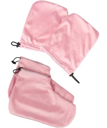 Ipetboom 2 Pairs Gloves Paraffin Glove Hand Mitts for Ladies Parrafin Wax for Hands Disposable Underpads Spa Mittens Paraffin Accessories Bottom Pad Pink Take a Bath 28x20cm Pink - Buy Online on GoSupps.com