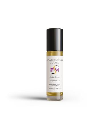 Amber Cream Fragrance Oil - 0.33 Fl Oz Glass Roll On (10ml) 0.33 Fl Oz (Pack of 1)