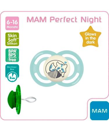 MAM Perfect Silicone Pacifier Set for Girls (6-16 Months) - 3 Pacifiers + Sterilized Transport Boxes - International Shipping Available - Buy Online on GoSupps.com