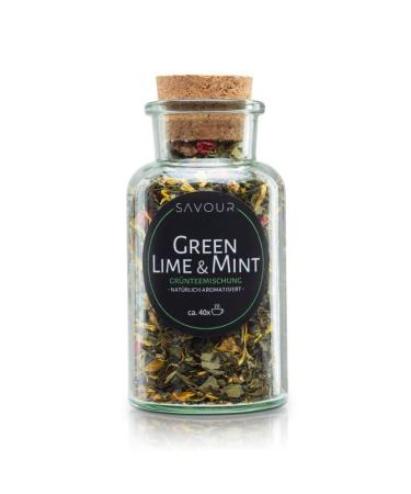 Generisch Savour Green Tea | Loose Leaf Green Tea Blend | 100% Natural | Returns Approximately 40 Cups of Tea (Limum & Mint)