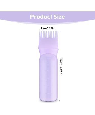 WLLHYF Root Comb Applicator Bottle Brush 6oz - Purple | Hair Dye & Scalp Treatment Styling Tool - Buy Online on GoSupps.com