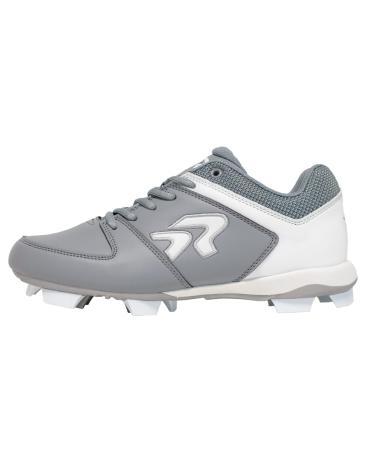 Ringor Flite Women's Softball Cleats Charcoal | White SZ 9.5