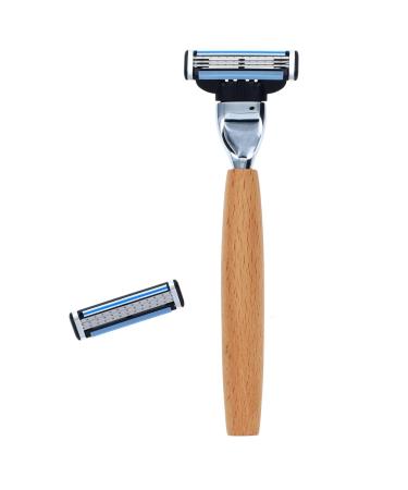 Union Razors RZ1 Wooden Razor - Premium Eco-Friendly Shaving Tool for Sustainable Grooming | Free International Shipping - Buy Online on GoSupps.com