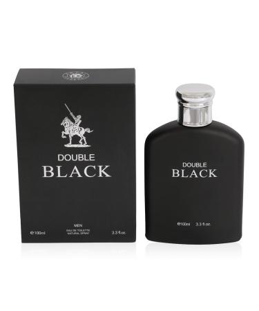ROYAL GLOBAL Double Black Spray Cologne - Eau De Toilette for Men - 3.4 fl.oz