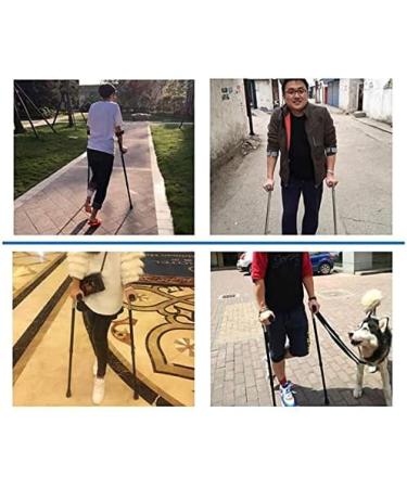 Forearm Crutches Folding Crutches for Adults Ergonomic Crutches for Walking 10 Stops Height Adjustable Non Skid Rubber Tips Unisex (2 Pcs) Lucky Star - Buy Online on GoSupps.com